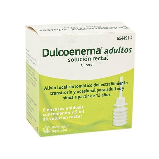 Dulcolaxo Glicerol  6,75 G Solucion Rectal, 6 Enemas De 75 Ml