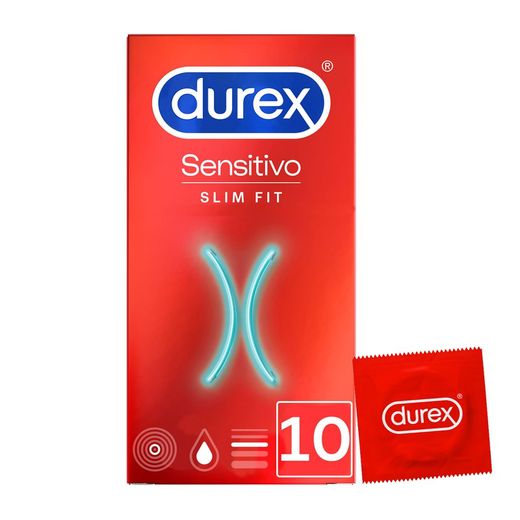 Durex Sensitivo Slim Fit Preservativos 10 uds