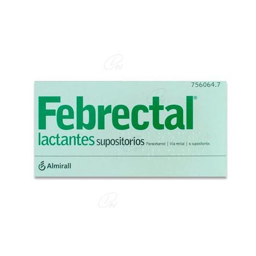 Febrectal Lactantes 150 Mg Supositorios, 6 Supositorios