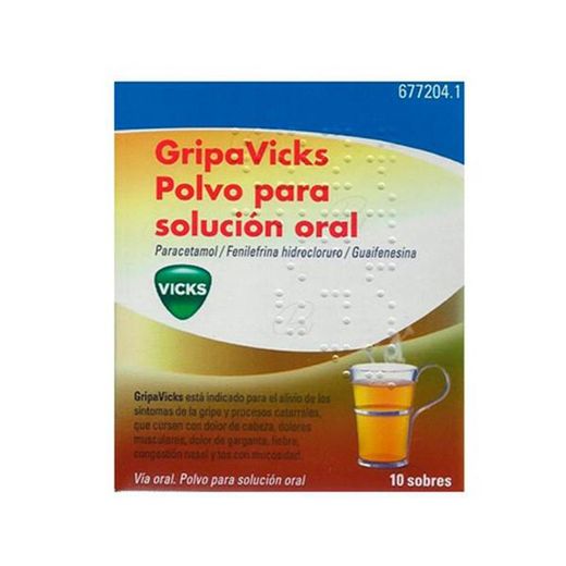 Gripavicks  Polvo Para Solucion Oral, 10 Sobres