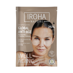IROHA Nature Parches de Contorno de Ojos Cuidado Global Anti-edad con Niacinamida