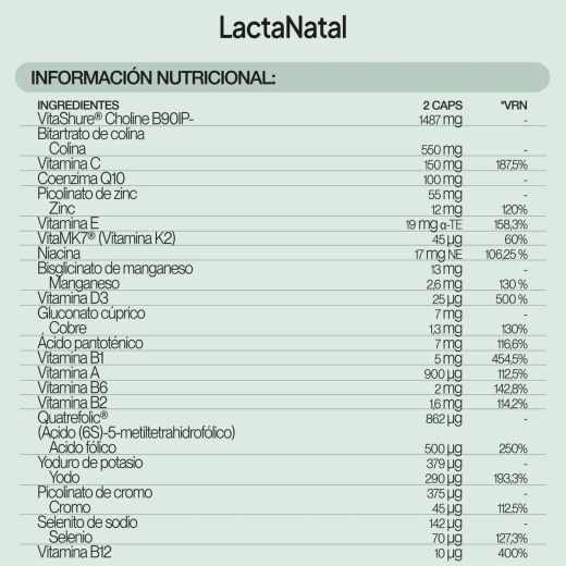 IVB Lacta Natal 60 cápsulas (1 mes)