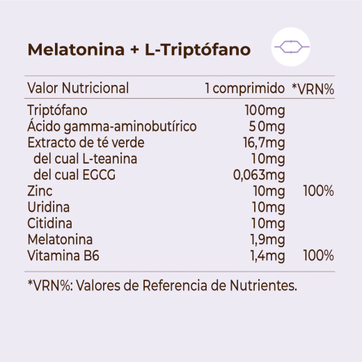 Kobho Melatonina + L-Triptófano 60 comprimidos