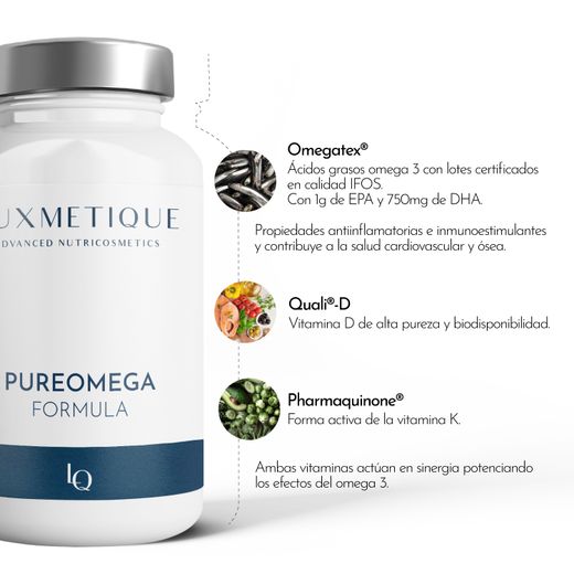 Luxmetique Pureomega formula 60 cápsulas