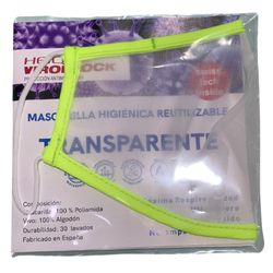 Transparente waschbare Maske für Erwachsene