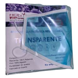 Transparente waschbare Maske FARBEN Erwachsene
