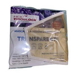 Transparente waschbare Maske FARBEN Erwachsene