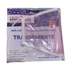 Transparente waschbare Maske FARBEN Erwachsene