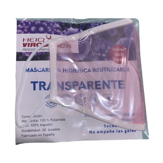 Transparente waschbare Maske FARBEN Erwachsene