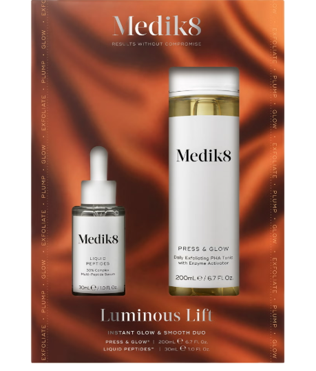 Medik8 Luminous Lift ( Press and Glow 200ml + Liquid Peptides 30ml)