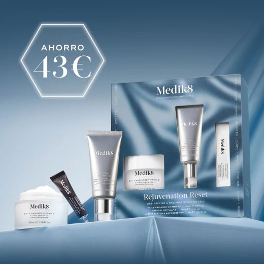 Medik8 Rejuvenation Reset (Daily Radiance Vitamin C 50ml + Crystal Retinal3 30ml + Liquid Peptides Advanced 4ml)