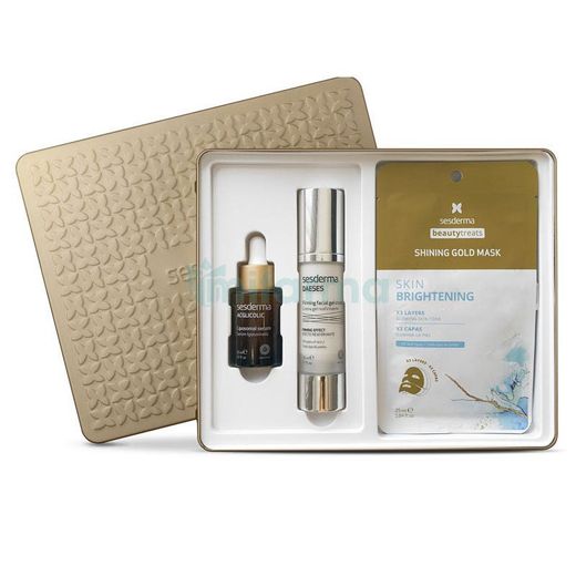 SESDERMA ACGLICOLIC SÉRUM + DAESES CREMA GEL + MASCARILLA GOLD
