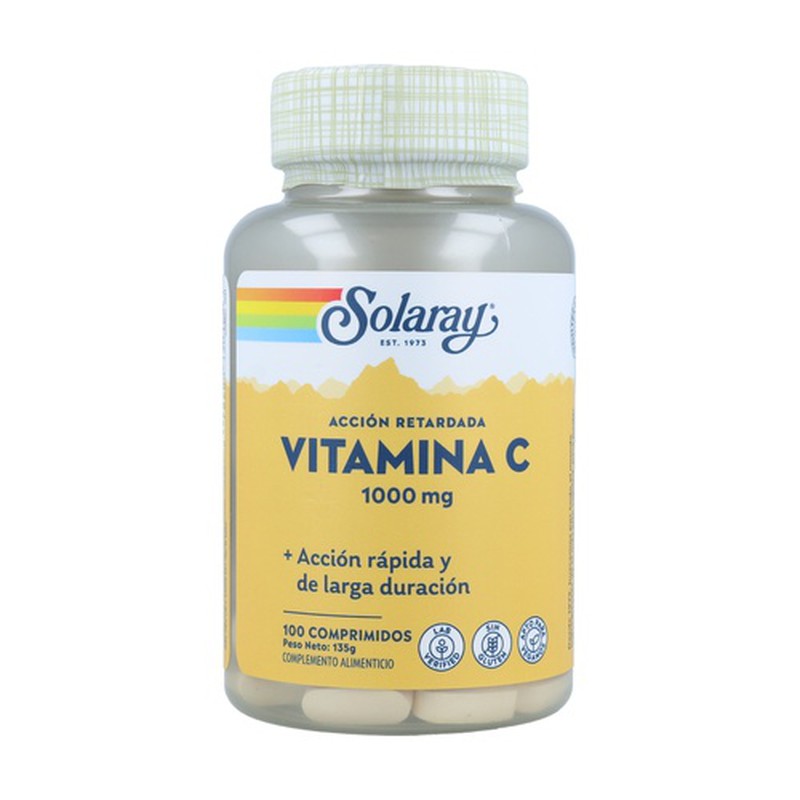 Solaray Vitamina C Prolongada 1000mg 100 Comprimidos — Mi Farmacia