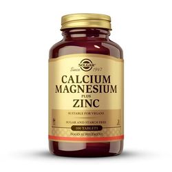 Solgar Calcio y Magnesio con Zinc 100 comprimidos