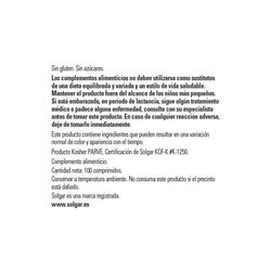 Solgar Calcio y Magnesio con Zinc 100 comprimidos