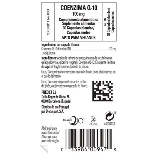 Solgar Coenzima Q-10 100 mg - 30 cápsulas blandas