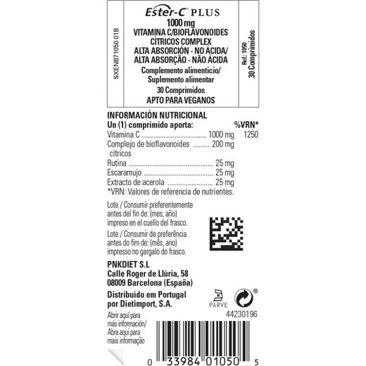 Solgar Ester C-Plus Vit C 1000 Mg 30 Comp