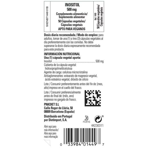 Solgar Inositol 500 mg 50 Kapseln