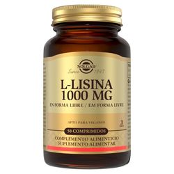 Solgar L-Lysine 1000 Mg 50 Comp