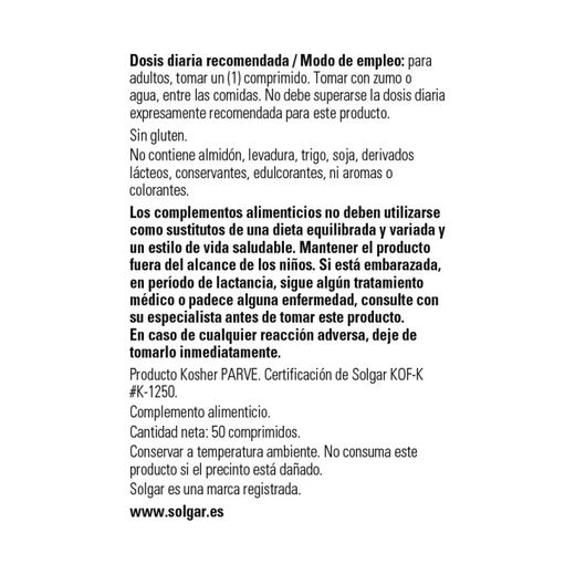 Solgar L-Lysine 1000 Mg 50 Comp