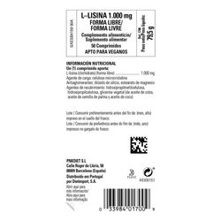 Solgar L-Lysine 1000 Mg 50 Comp