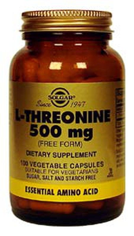 Solgar L-Treonina 500 Mg. 100 Vegicaps
