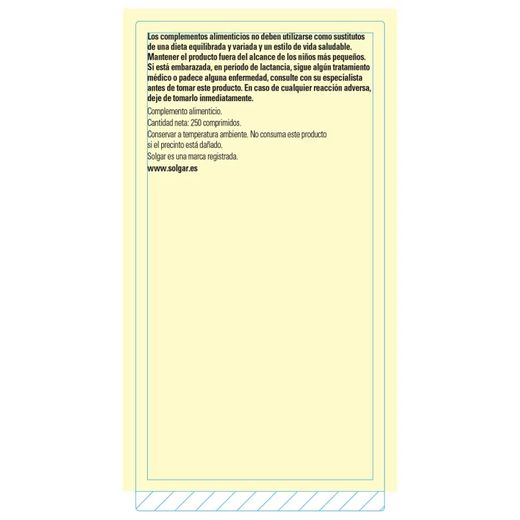 Solgar Magnesio con Vitamina B6 250 comprimidos