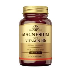 Solgar Magnesio con Vitamina B6 250 comprimidos