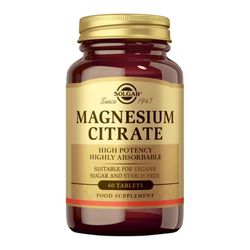 Solgar Citrato de magnesio 60 Comprimidos