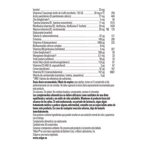Solgar Male Multiple 60 Tabletten
