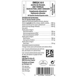 Solgar Omega 3-6-9 60 Cápsulas blandas