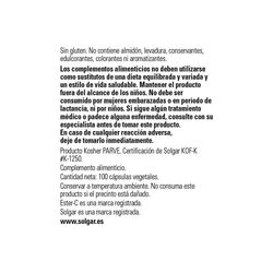 Solgar Quercitina Complex con Ester-C® Plus 100 cápsulas