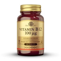 Solgar - Vitamina B12 100 μg - 100 comprimidos