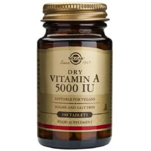 Solgar Vitamina A Seca 5000 Ui 100 Comp
