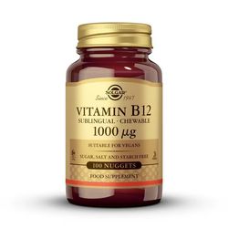 Solgar Vitamina B12 1000µg 100 Comprimidos Masticables