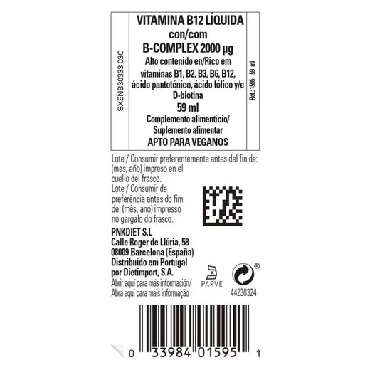 Solgar Vitamina B12 líquida con B-complex 59 ml