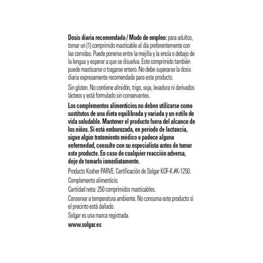 Solgar sublingual Vitamin B12 Kautabletten 100 Tabletten