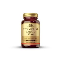 Vitamina D3 1000 IU 25 μg - 100 cápsulas blandas