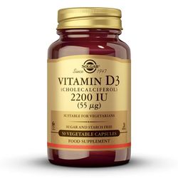 Solgar Vitamina D3 2200 UI 50 Cápsulas