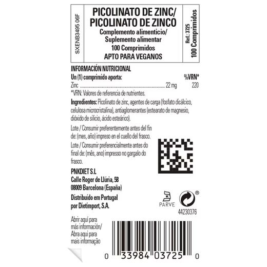 Solgar Zinco Picolinato 22 Mg 100 Compresse
