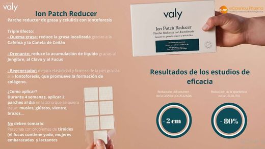Valy Ion Patch Reducer 56 Parches Anticelulítico