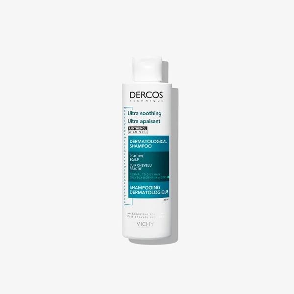 Vichy Dercos Champú Ultracalmante para Cuero Cabelludo y Cabello Normal a Graso 200ml