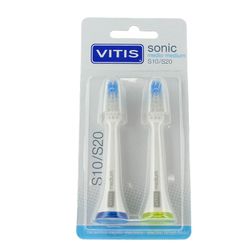 Vitis Cabezal Recambio Cepillo Sonic S10 / S20 Medio 2u